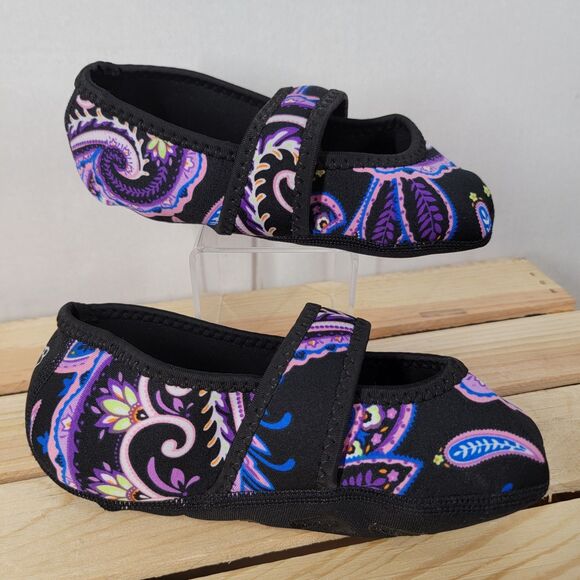 Nufoot Mary Jane Stretch Indoor Non Slip Slippers - Size Medium - Picture 4 of 6